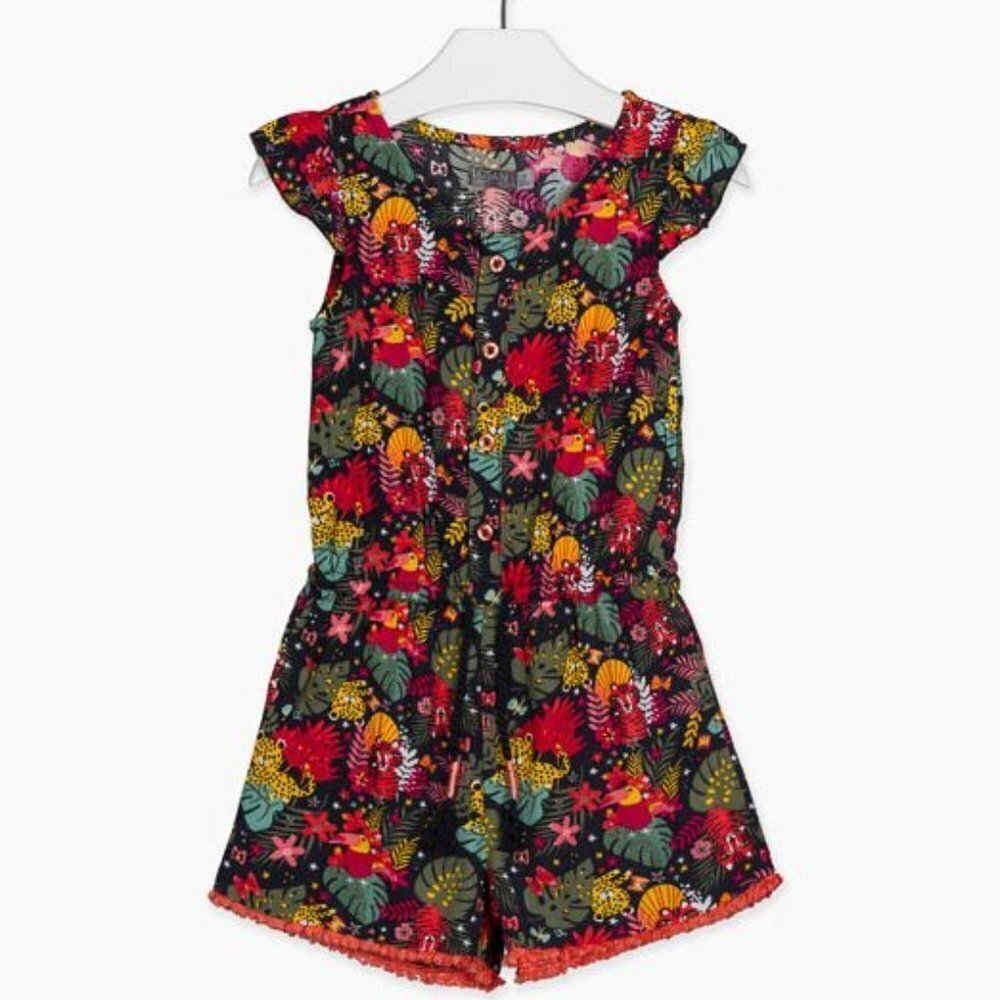 TUCTUC ALL OVER PRINT SHORT JUMPSUIT